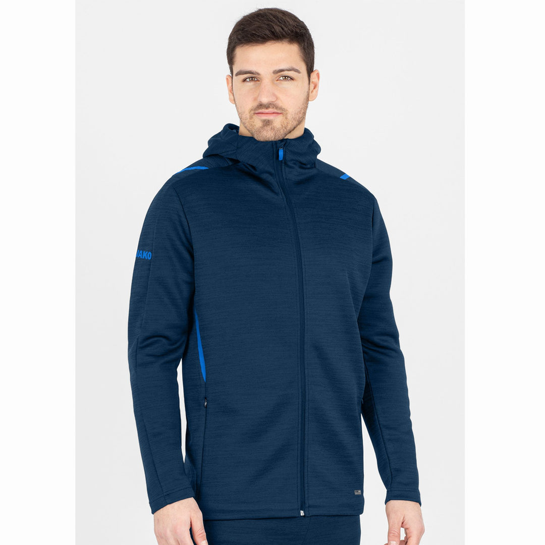 Jako Freizeitjacke Challenge Mit Kapuze - marine meliert/royal