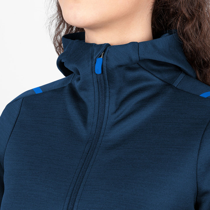 Jako Freizeitjacke Challenge Mit Kapuze - marine meliert/royal
