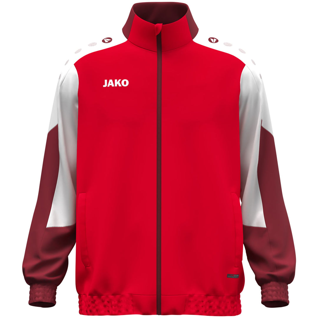 Jako Webjacke Dynamic - rot/weiß/dunkelrot