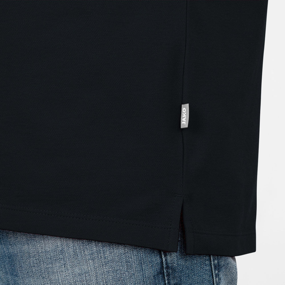 Jako Polo Organic Stretch - schwarz