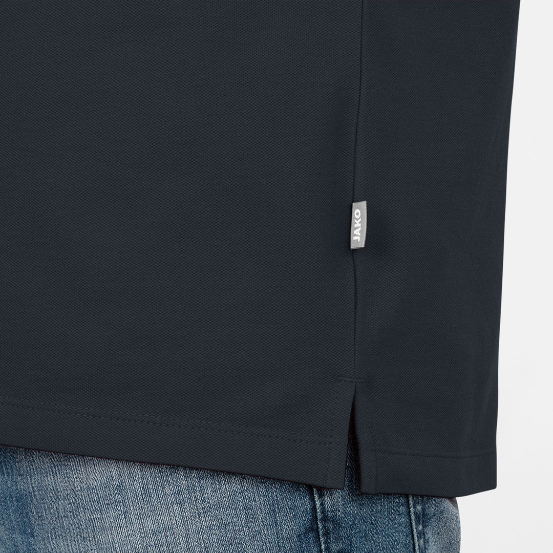 Jako Polo Organic Stretch - anthrazit