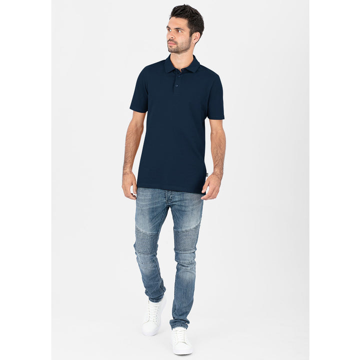 Jako Polo Organic Stretch - marine