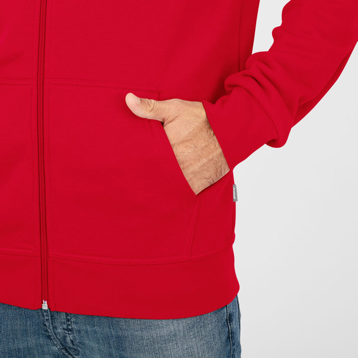 Jako Kapuzenjacke Organic - rot