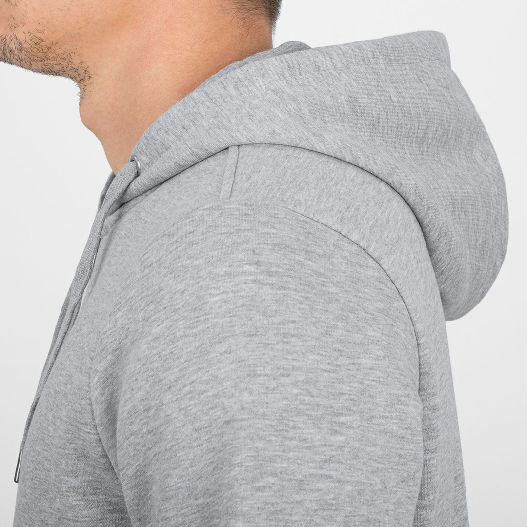 Jako Kapuzenjacke Organic - hellgrau meliert