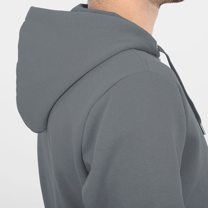 Jako Kapuzenjacke Organic - steingrau