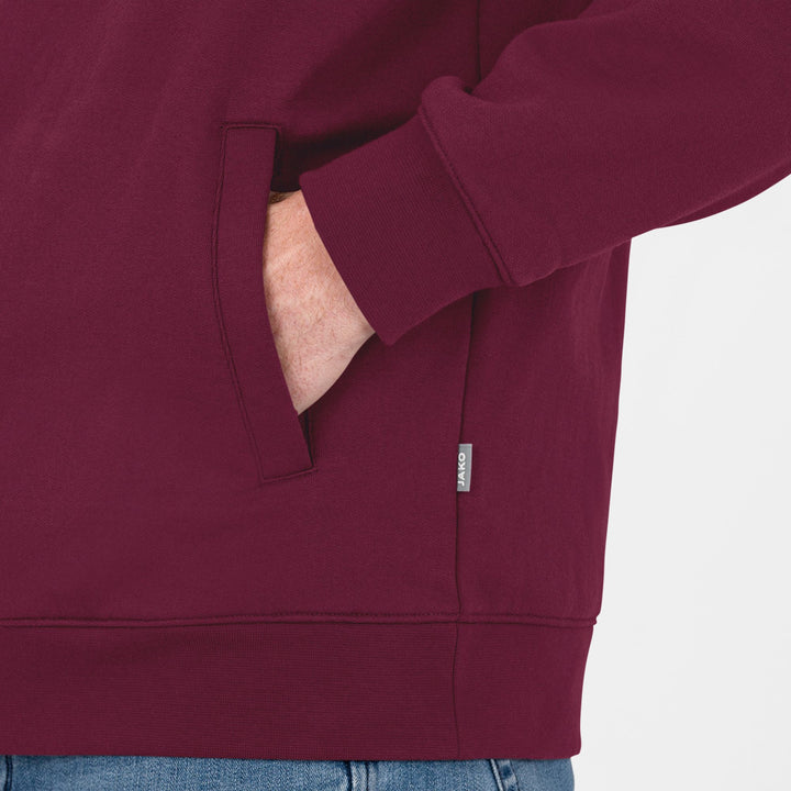 Jako Sweatjacke Doubletex - maroon