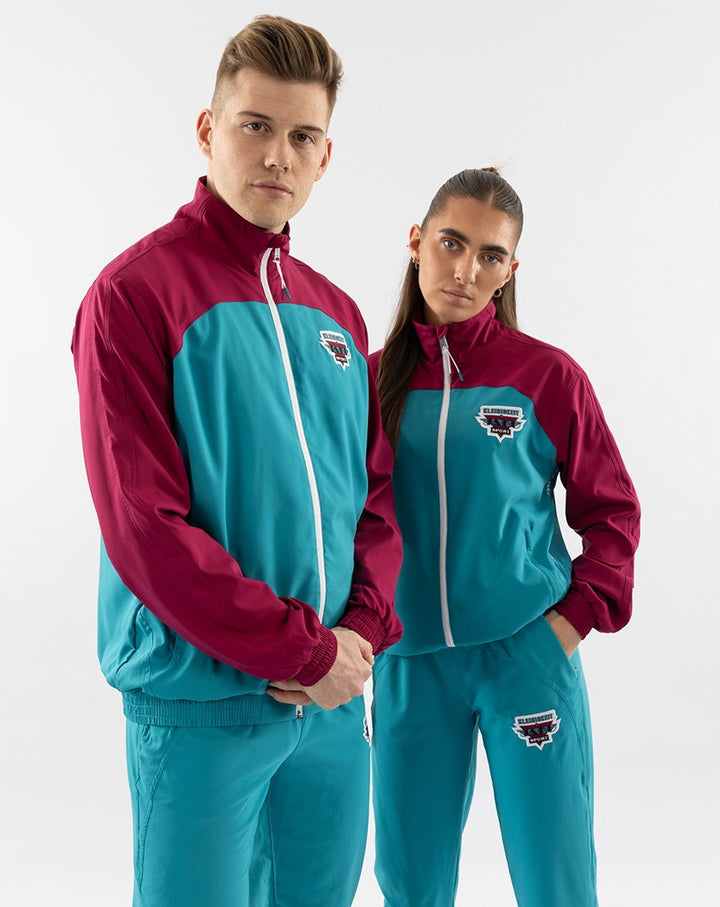 Jako Retroragende Trainingsjacke - petrol/berry