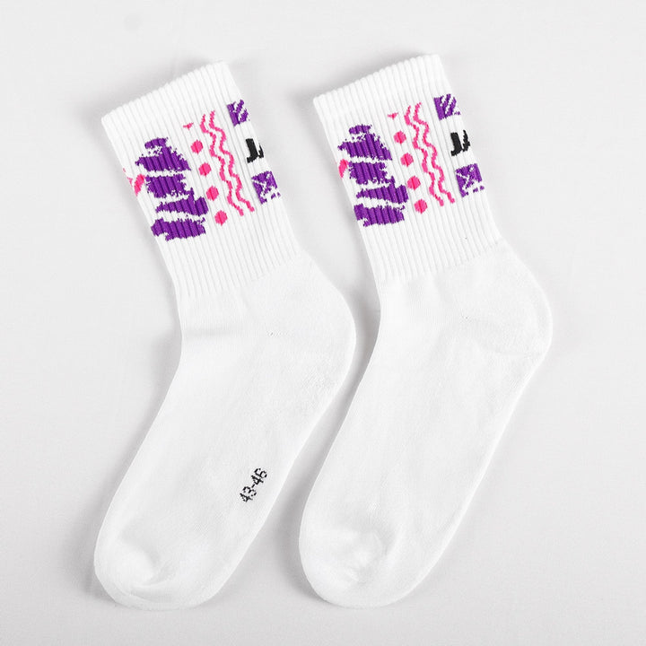 Jako Malle Sportsocken Lang 2Er Pack - weiß/pink/lila/schwarz