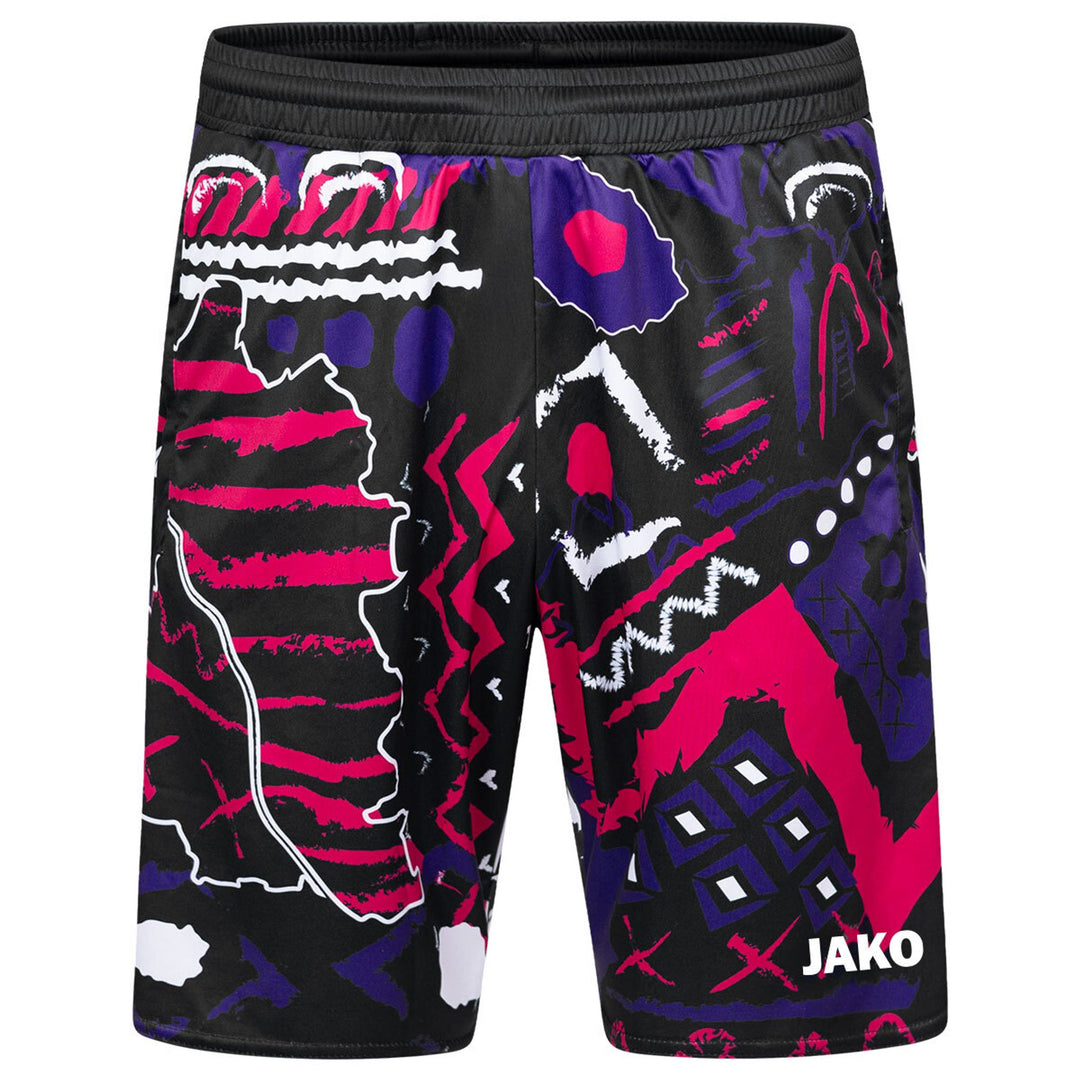 Jako Malle Sporthose Manchester 2.0 - weiß/pink/lila/schwarz