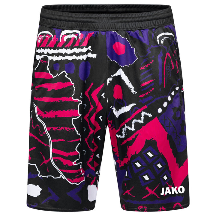 Jako Malle Sporthose Manchester 2.0 - weiß/pink/lila/schwarz