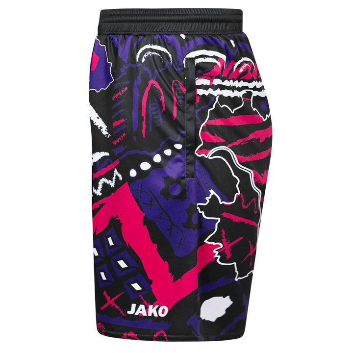 Jako Malle Sporthose Manchester 2.0 - weiß/pink/lila/schwarz