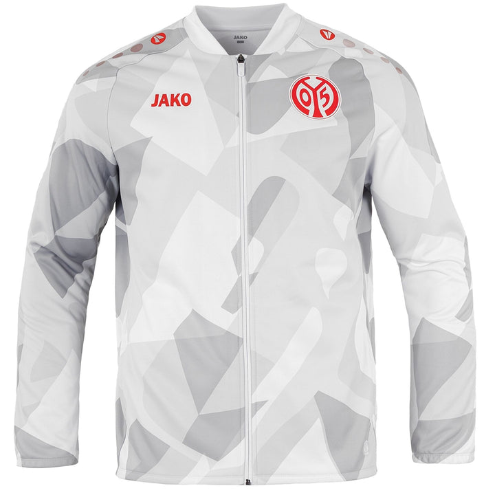 Jako Mainz 05 Einlaufjacke - grau/weiß