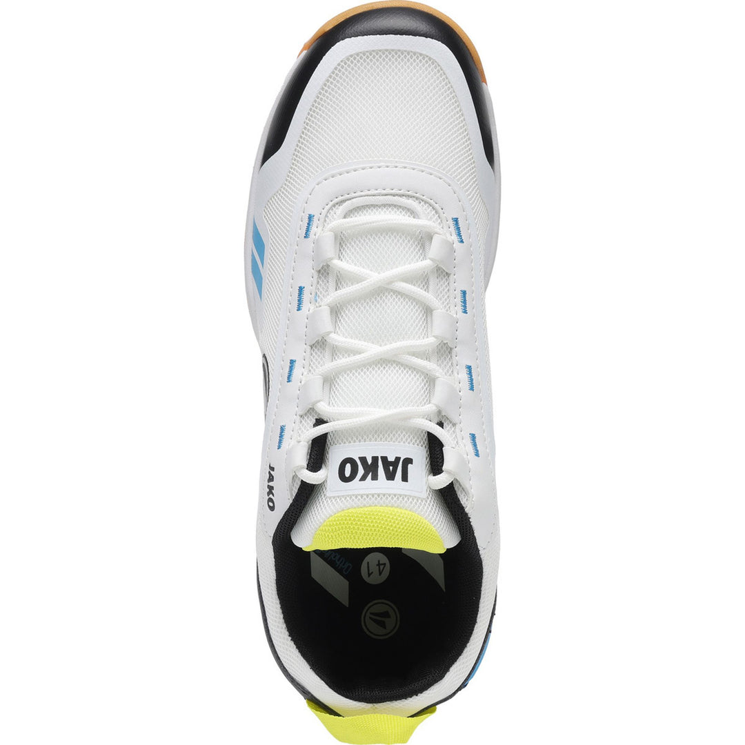 Jako Sportschuh Flow Ii Id - weiß/skyblue/neon gelb