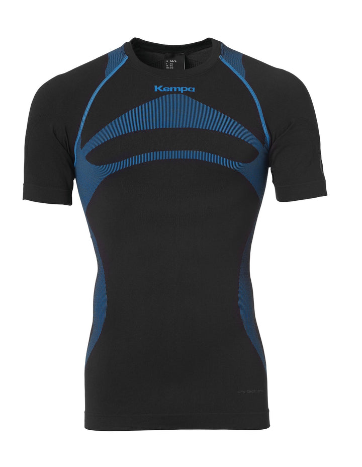 Kempa ATTITUDE PRO SHORTSLEEVE - schwarz/kempablau