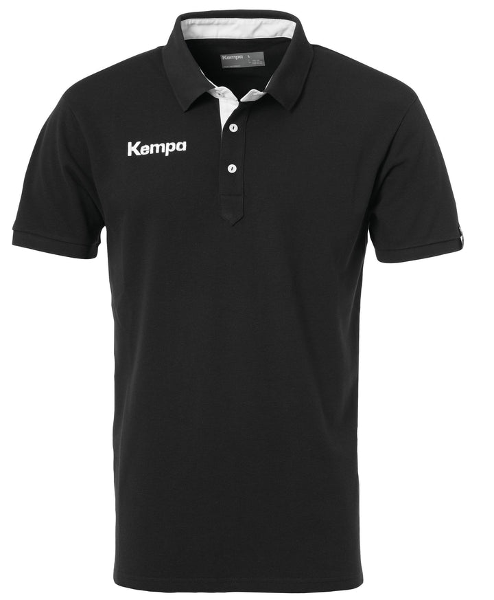Kempa PRIME POLO SHIRT - schwarz/weiß