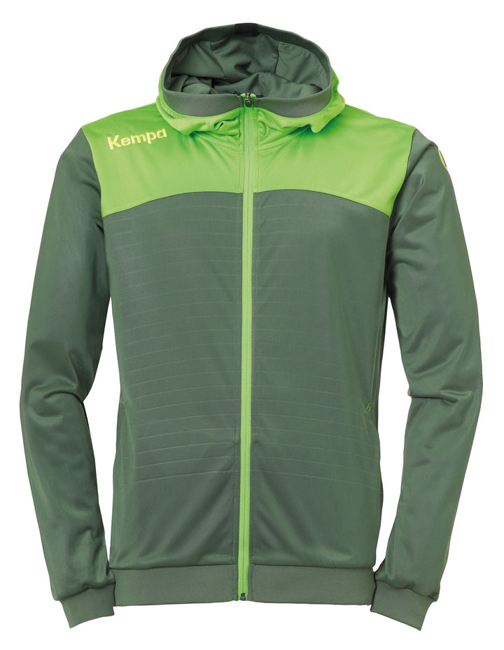 Kempa EMOTION 2.0 HOOD JACKET - dragon grün/hope grün
