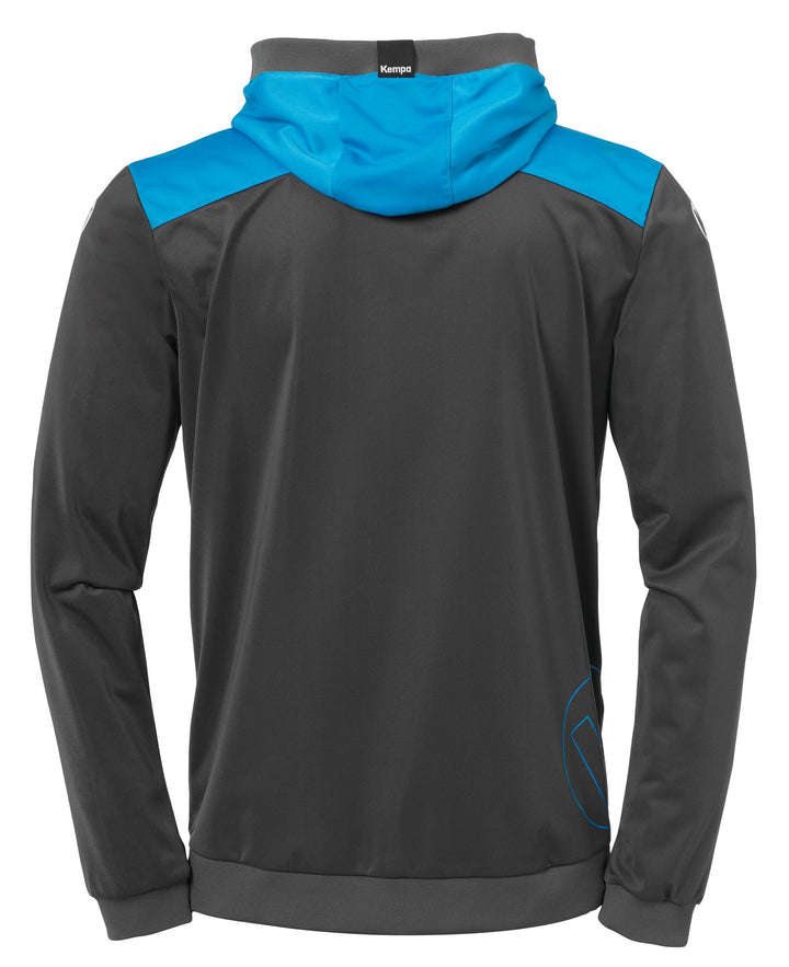 Kempa EMOTION 2.0 HOOD JACKET - anthra/kempablau