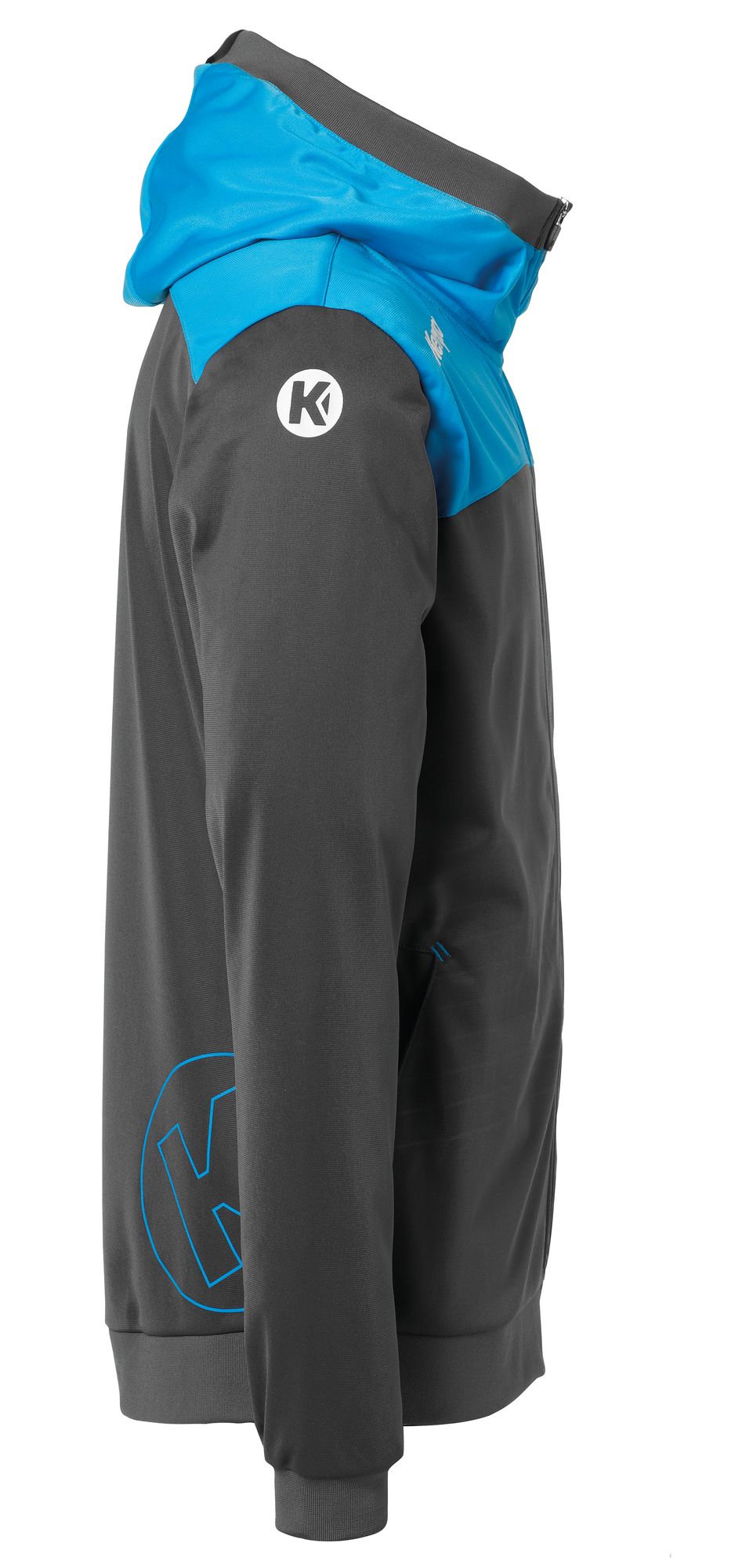 Kempa EMOTION 2.0 HOOD JACKET - anthra/kempablau