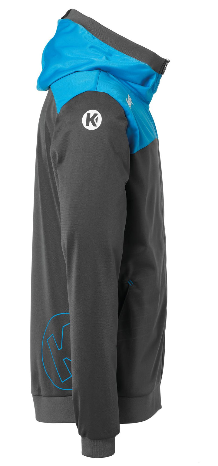 Kempa EMOTION 2.0 HOOD JACKET - anthra/kempablau