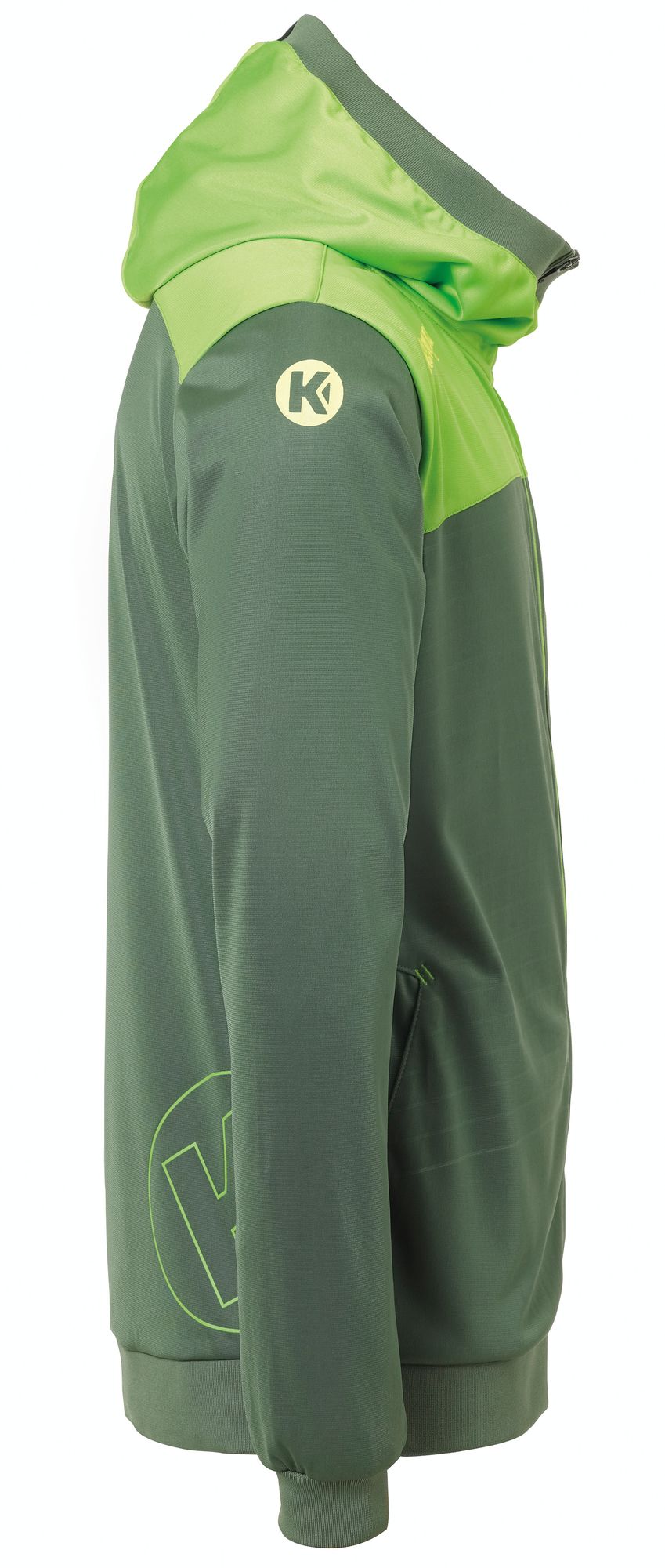 Kempa EMOTION 2.0 HOOD JACKET - dragon grün/hope grün