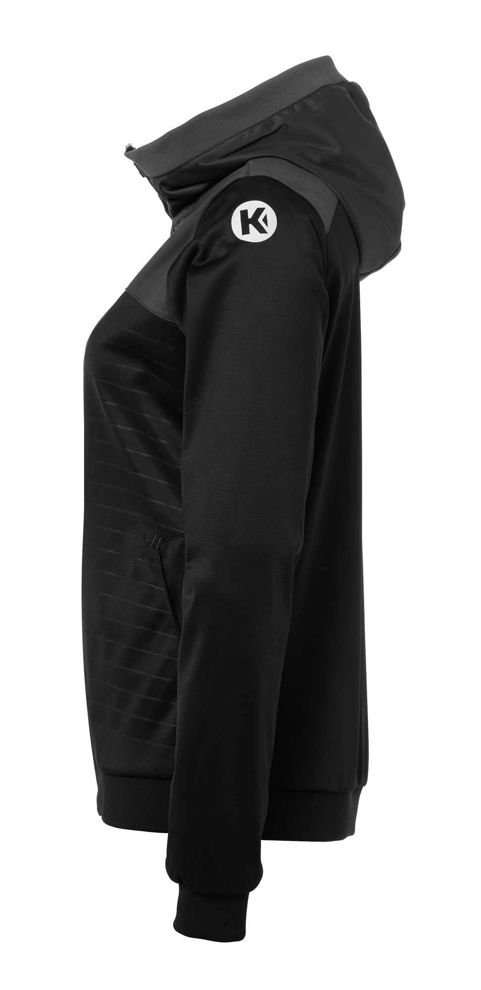 Kempa EMOTION 2.0 HOOD JACKET WOMEN - schwarz/anthra