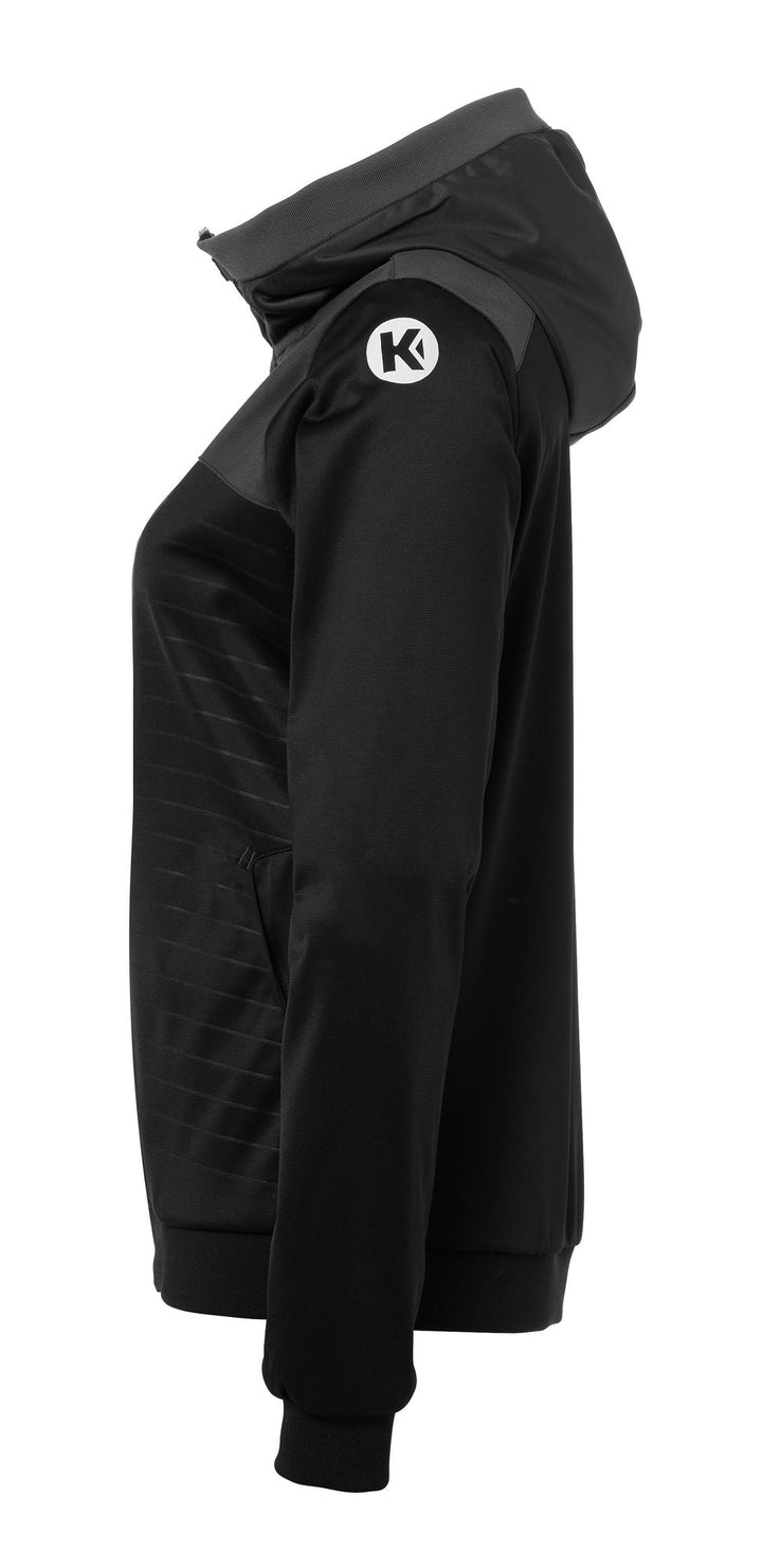 Kempa EMOTION 2.0 HOOD JACKET WOMEN - schwarz/anthra