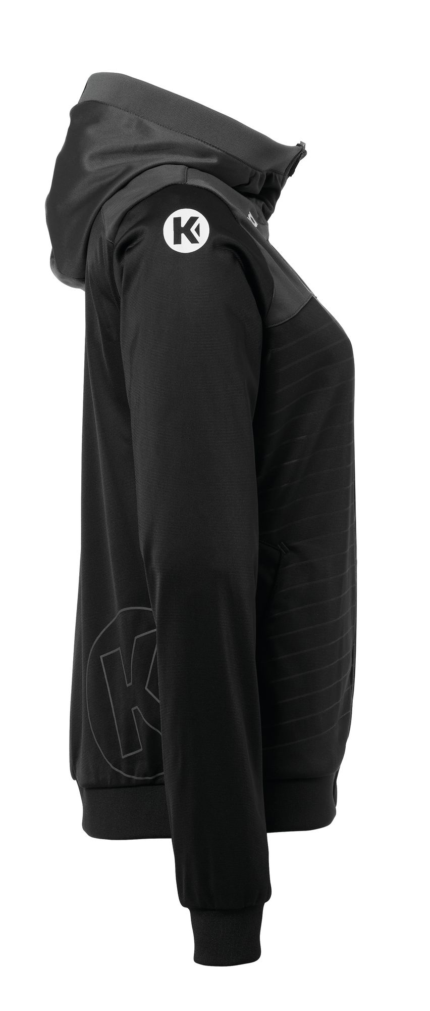 Kempa EMOTION 2.0 HOOD JACKET WOMEN - schwarz/anthra