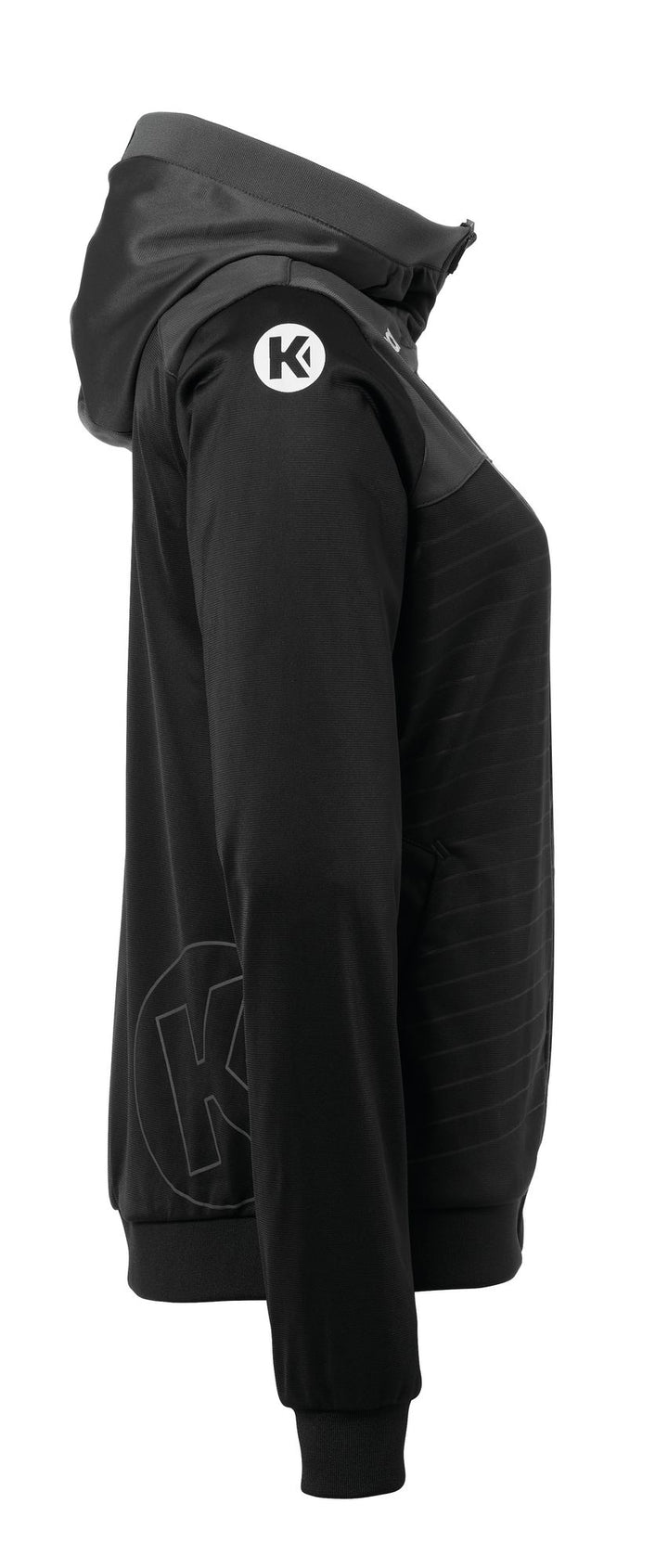 Kempa EMOTION 2.0 HOOD JACKET WOMEN - schwarz/anthra