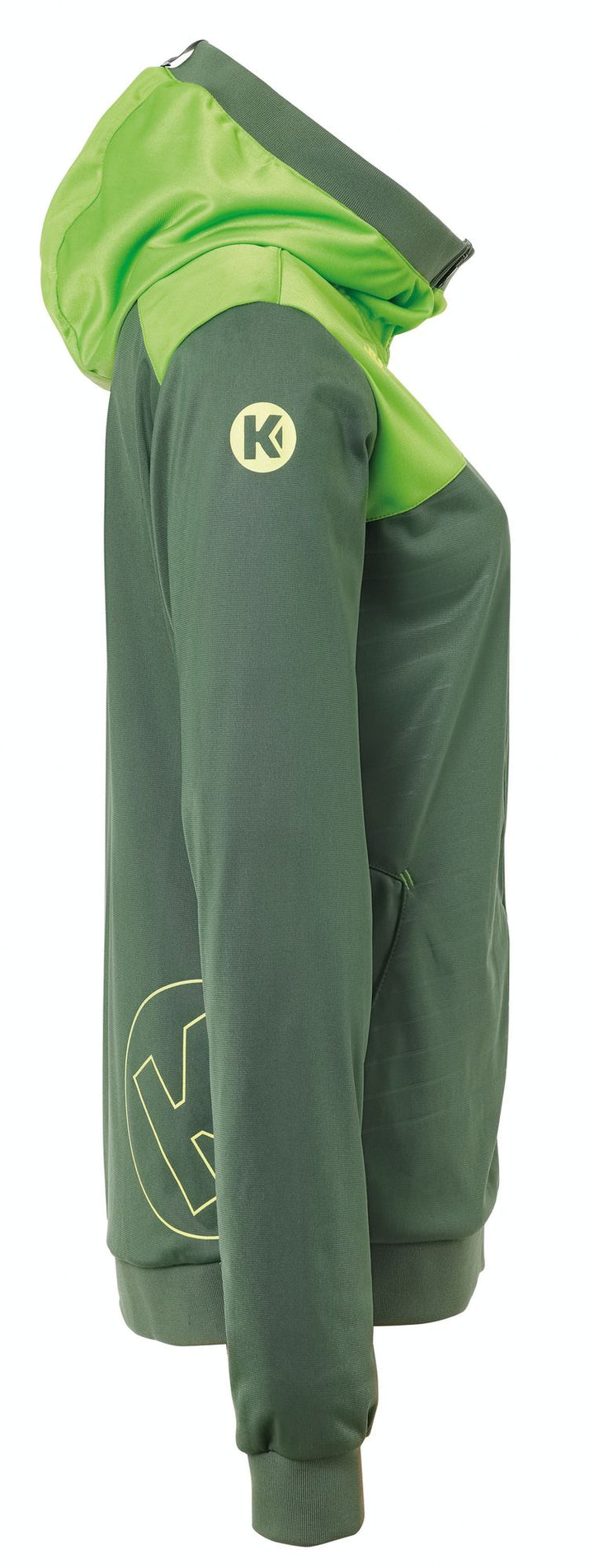 Kempa EMOTION 2.0 HOOD JACKET WOMEN - dragon grün/hope grün