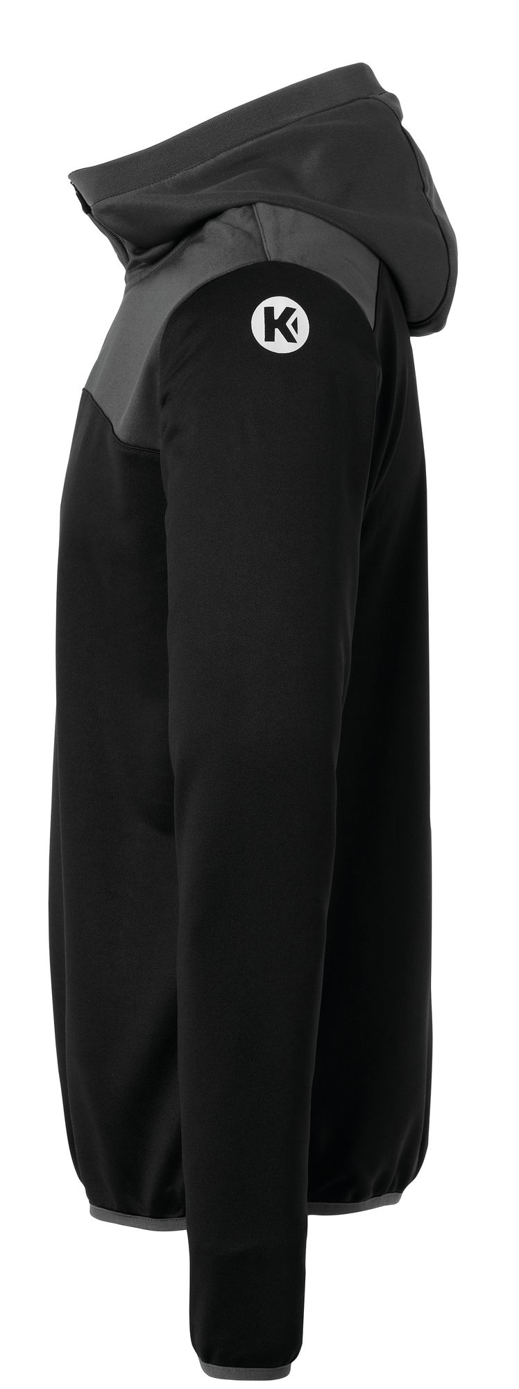 Kempa EMOTION 2.0 QUARTER ZIP HOODY - schwarz/anthra