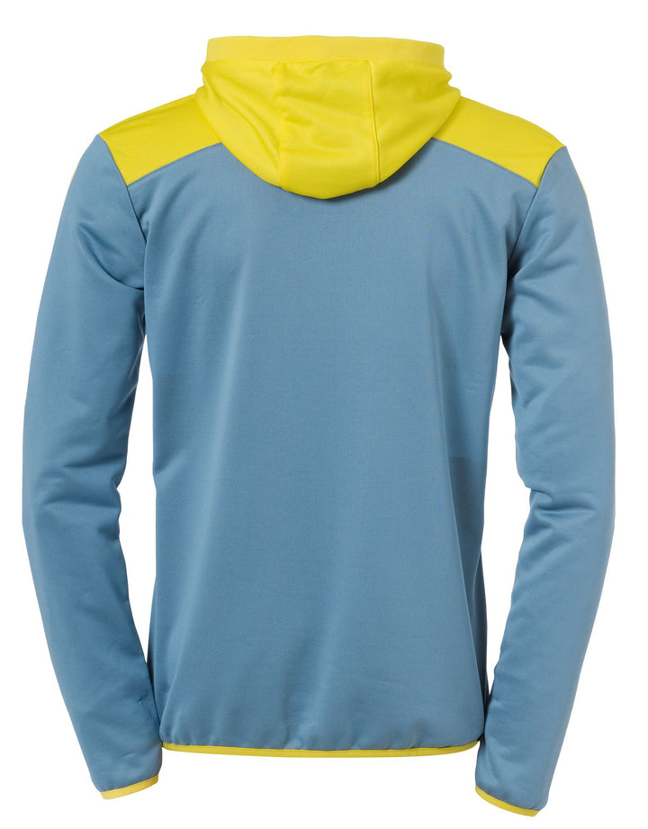 Kempa EMOTION 2.0 QUARTER ZIP HOODY - dove blau/limonengelb