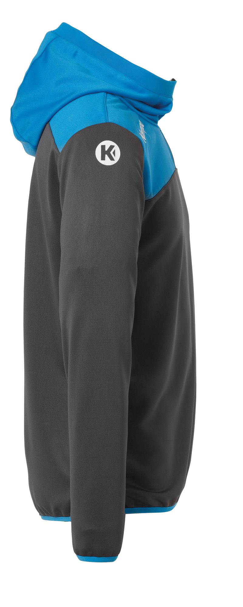 Kempa EMOTION 2.0 QUARTER ZIP HOODY - anthra/kempablau