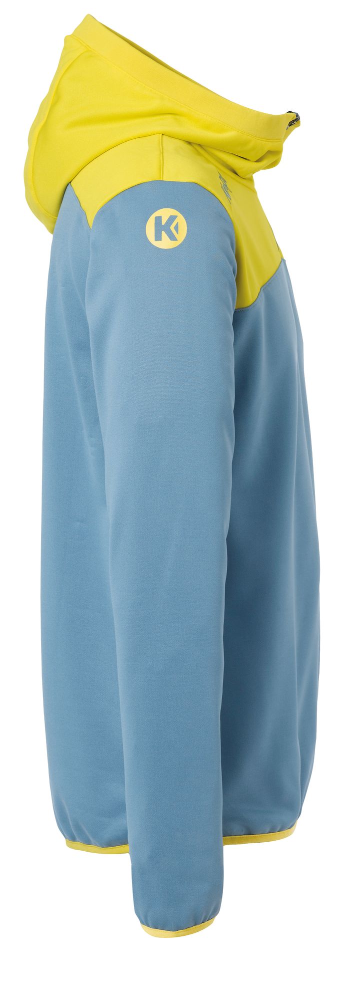 Kempa EMOTION 2.0 QUARTER ZIP HOODY - dove blau/limonengelb