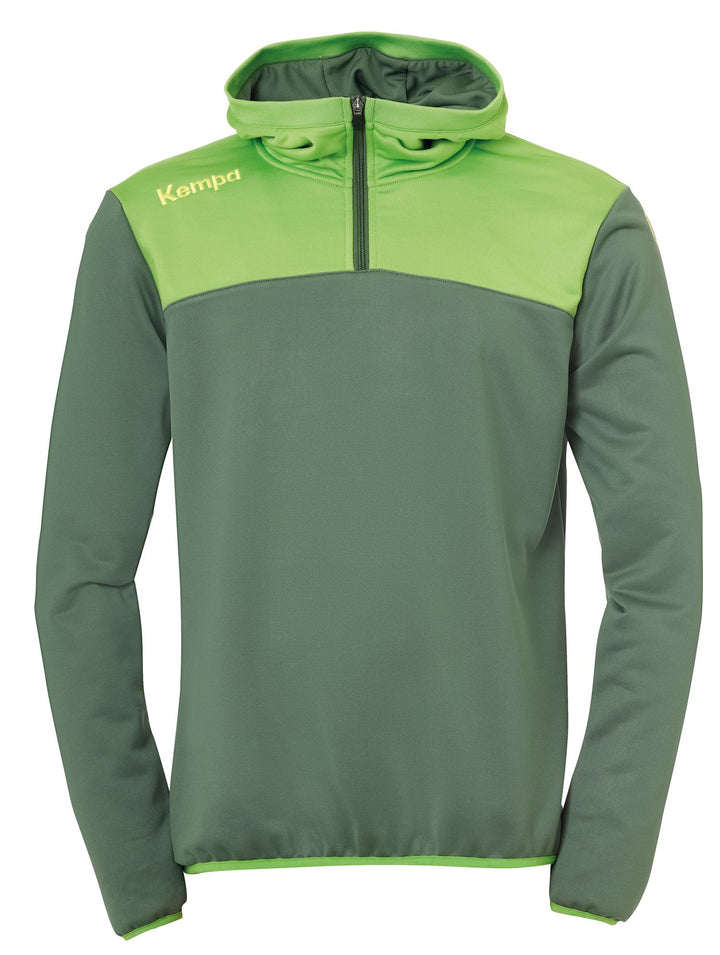 Kempa EMOTION 2.0 QUARTER ZIP HOODY - dragon grün/hope grün