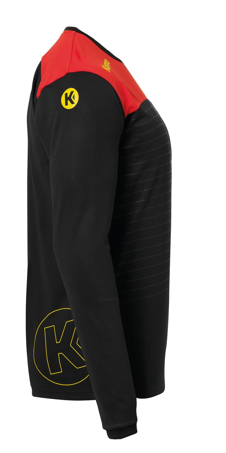 Kempa EMOTION 2.0 LANGARMSHIRT - schwarz/rot/gelb