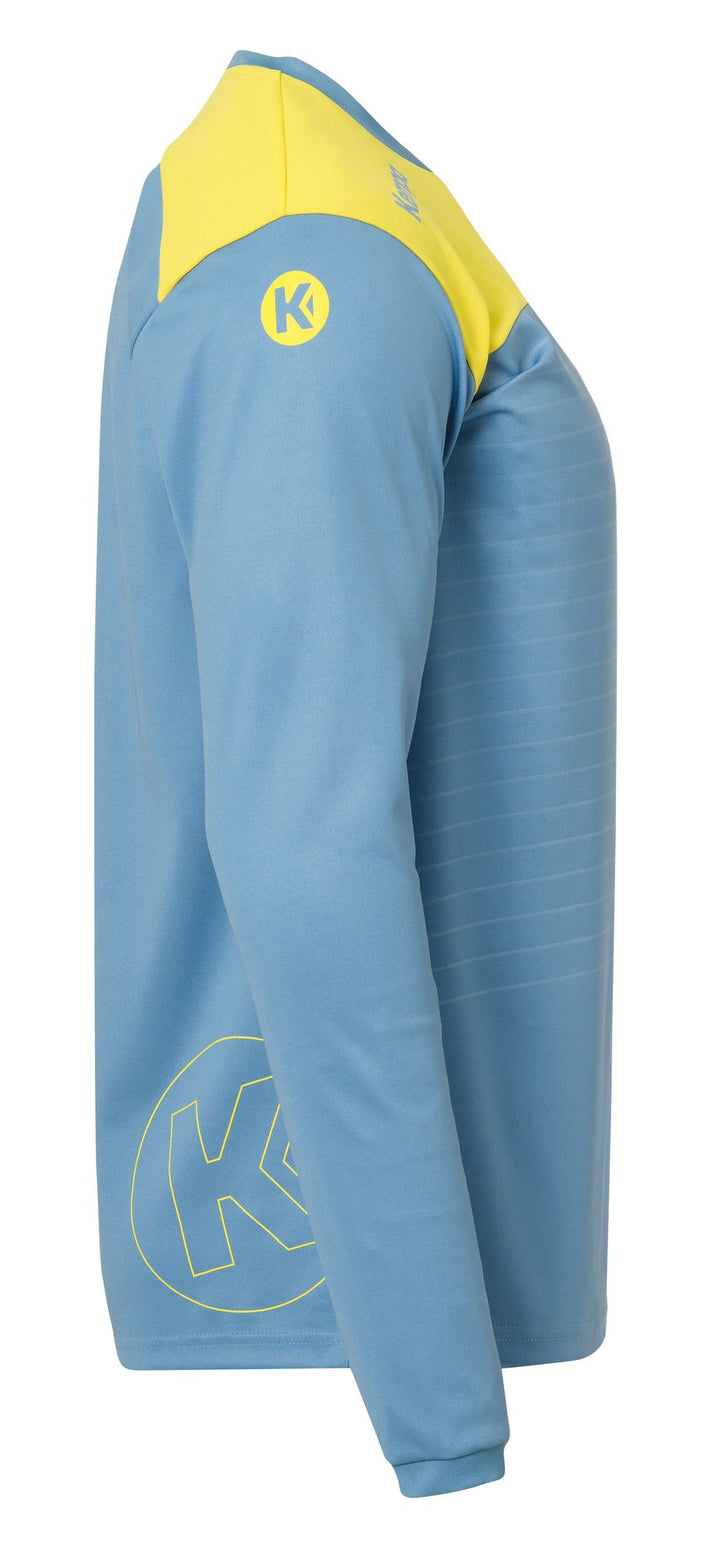 Kempa EMOTION 2.0 LANGARMSHIRT - dove blau/limonengelb