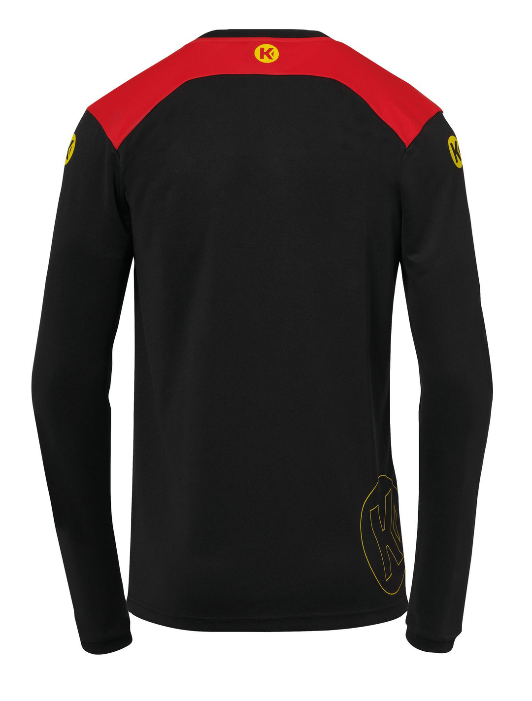 Kempa EMOTION 2.0 LANGARMSHIRT - schwarz/rot/gelb