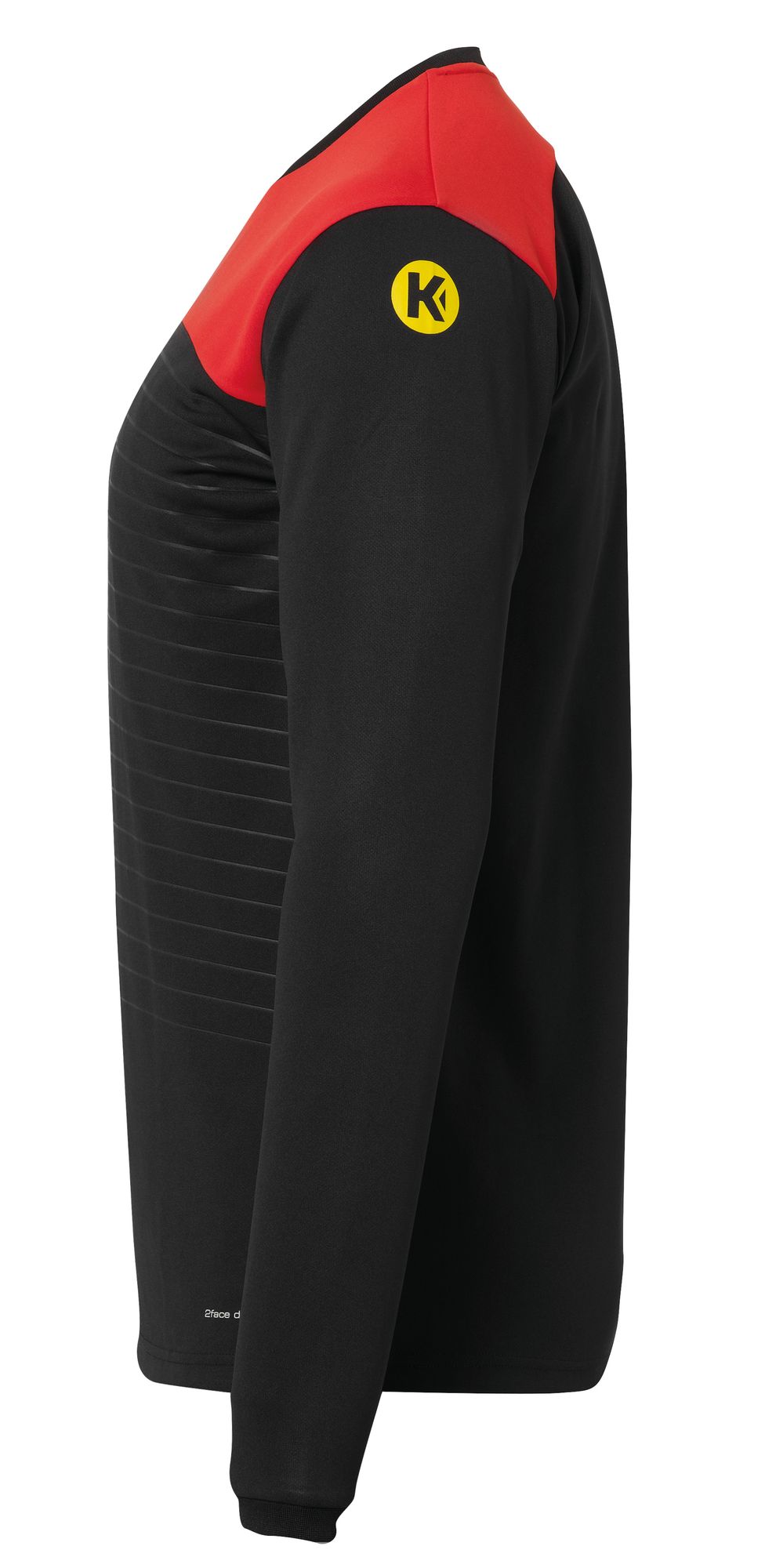 Kempa EMOTION 2.0 LANGARMSHIRT - schwarz/rot/gelb