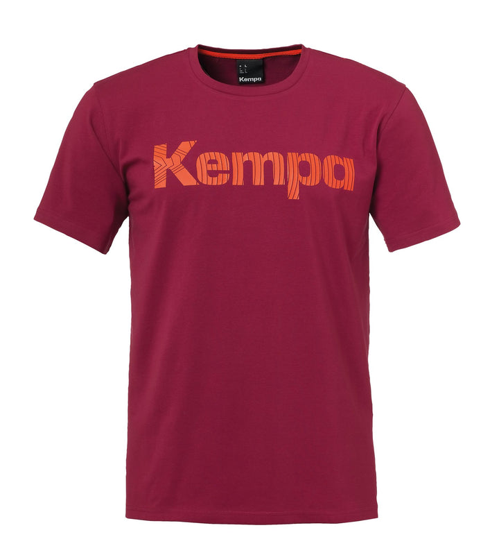 Kempa Graphic T-Shirt - deep rot