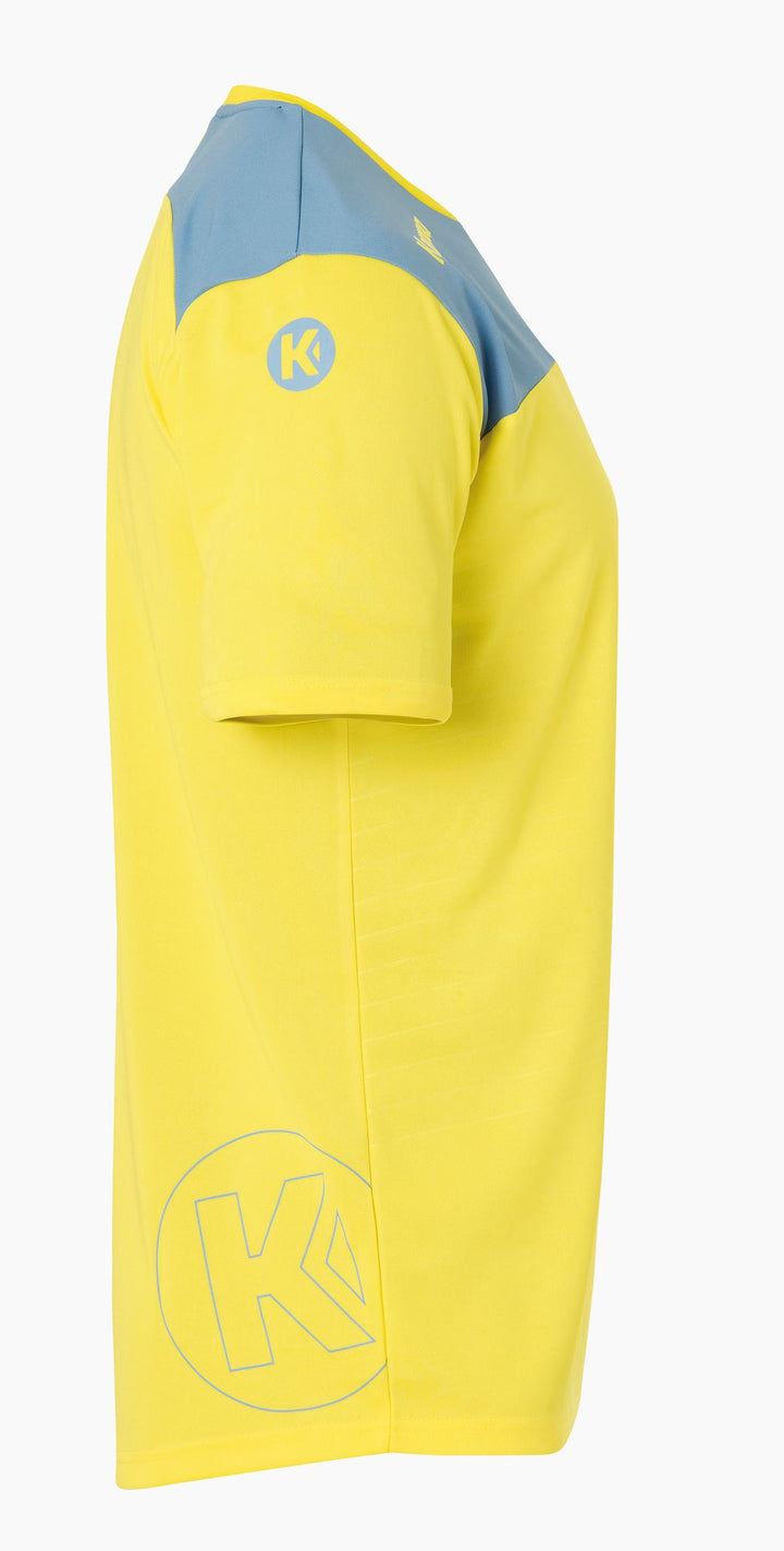 Kempa EMOTION 2.0 SHIRT - limonengelb/dove blau
