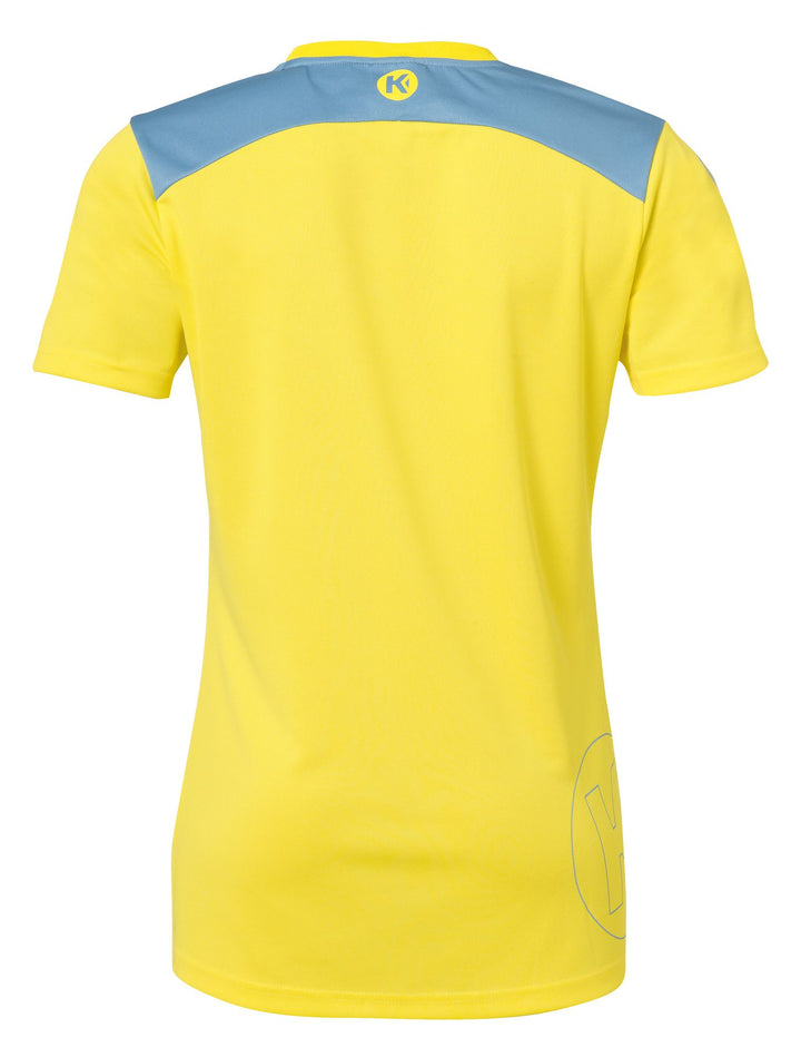 Kempa EMOTION 2.0 SHIRT WOMEN - limonengelb/dove blau