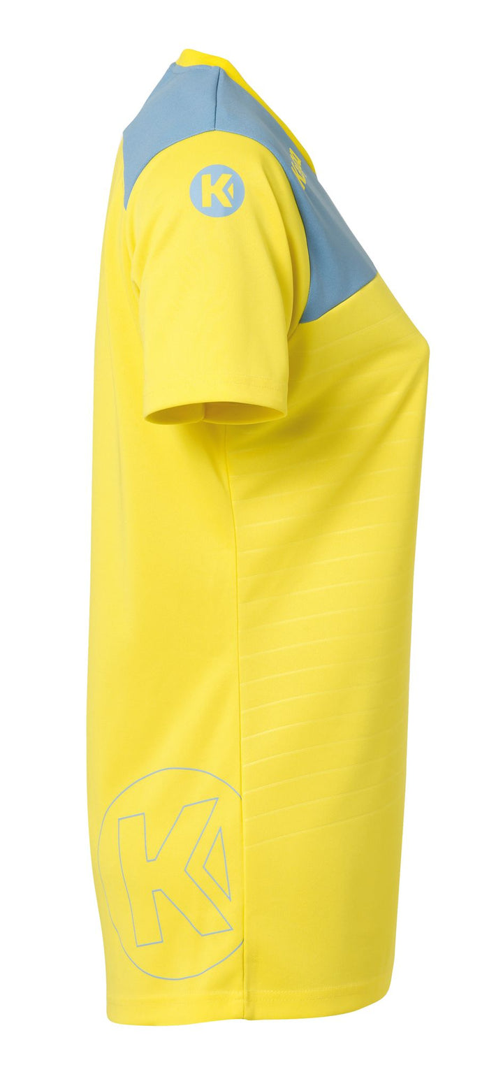 Kempa EMOTION 2.0 SHIRT WOMEN - limonengelb/dove blau