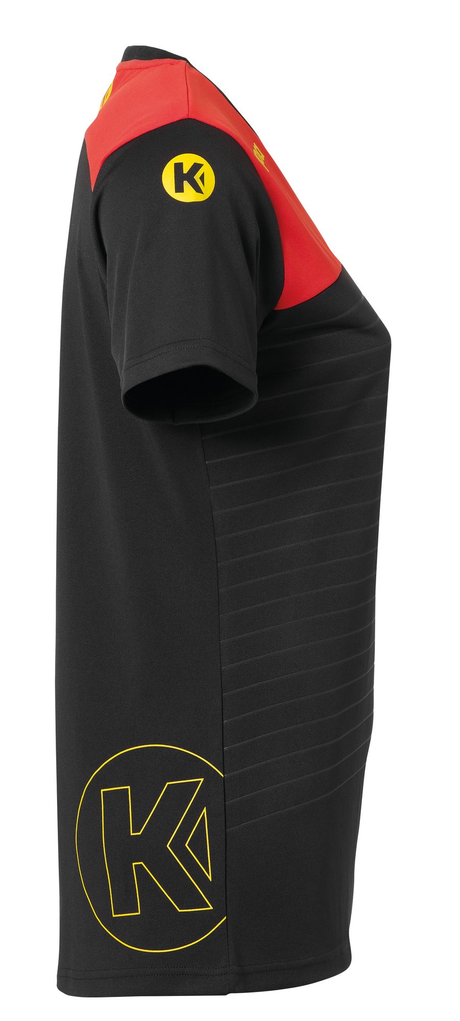 Kempa EMOTION 2.0 SHIRT WOMEN - schwarz/rot/gelb
