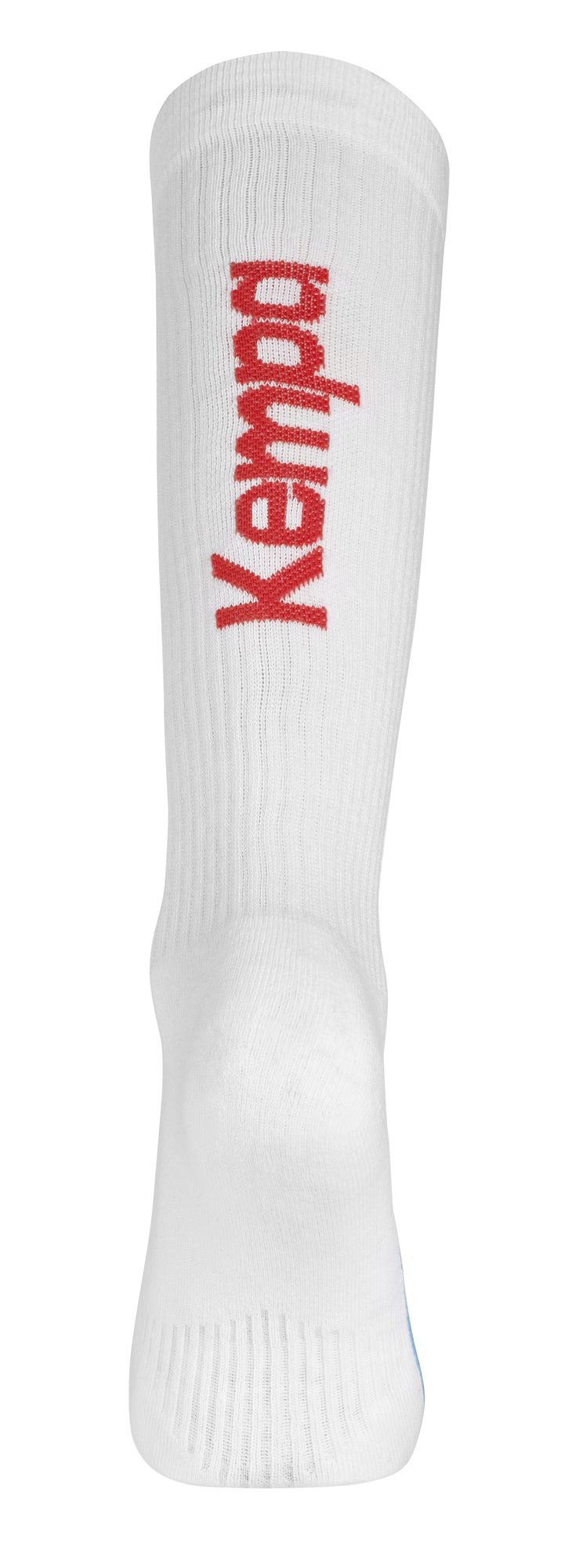 Kempa Socken Lang - weiß/rot