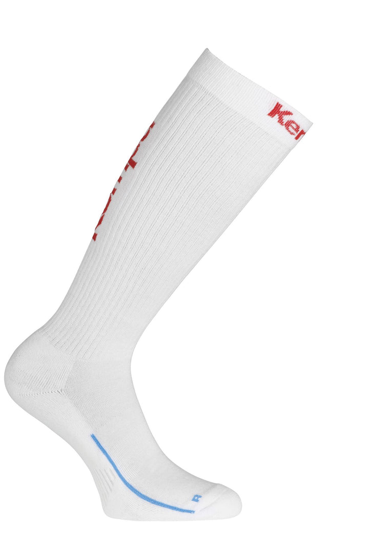 Kempa Socken Lang - weiß/rot