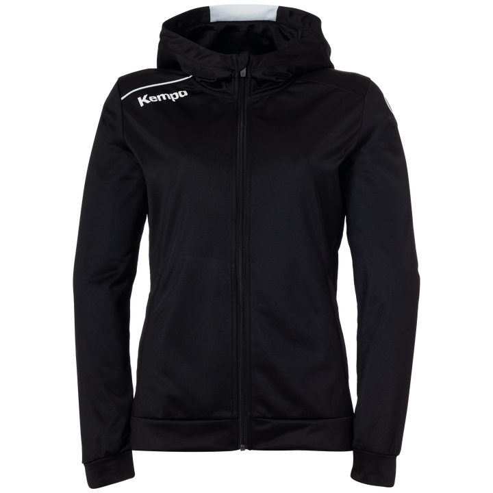 Kempa Player Kapuzenjacke Women - schwarz/weiß