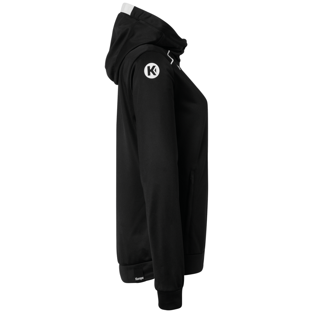 Kempa Player Kapuzenjacke Women - schwarz/weiß