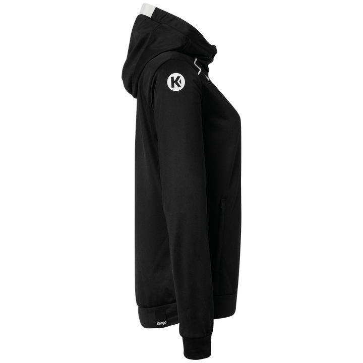 Kempa Player Kapuzenjacke Women - schwarz/weiß