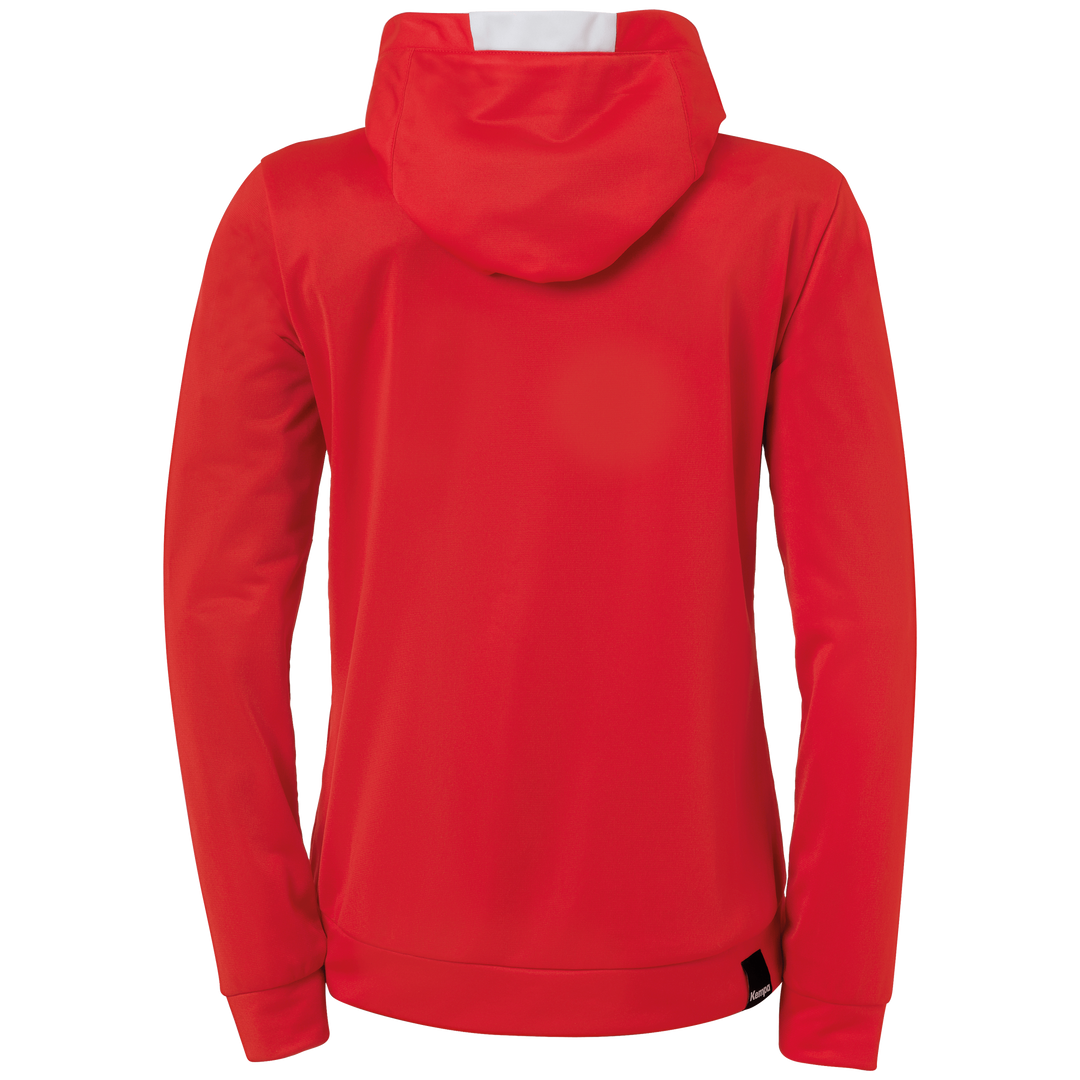 Kempa Player Kapuzenjacke Women - rot/weiß