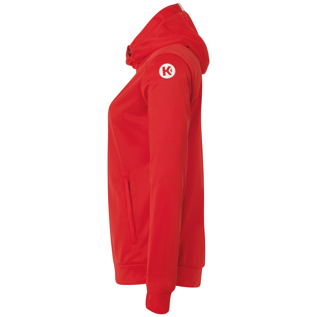 Kempa Player Kapuzenjacke Women - rot/weiß